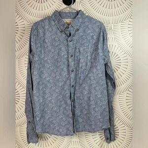 Hollister Men’s Long Sleeve Casual‎ Button Up Shirt Large
